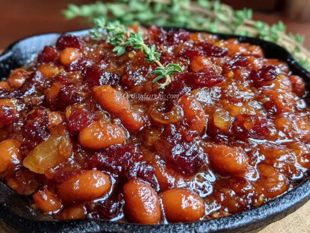 old fashioned baked beans recipe - featured image