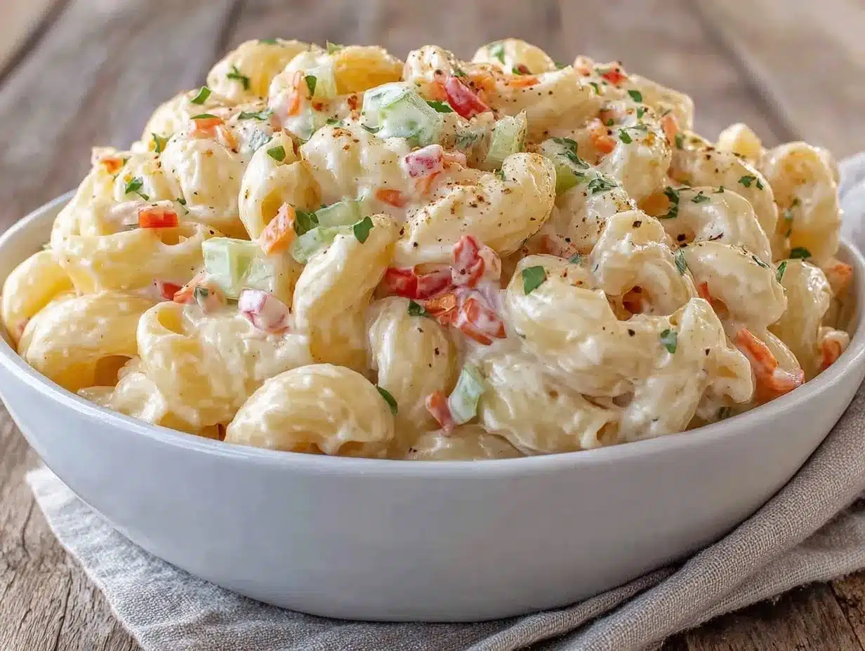 old fashioned macaroni salad preparation steps
