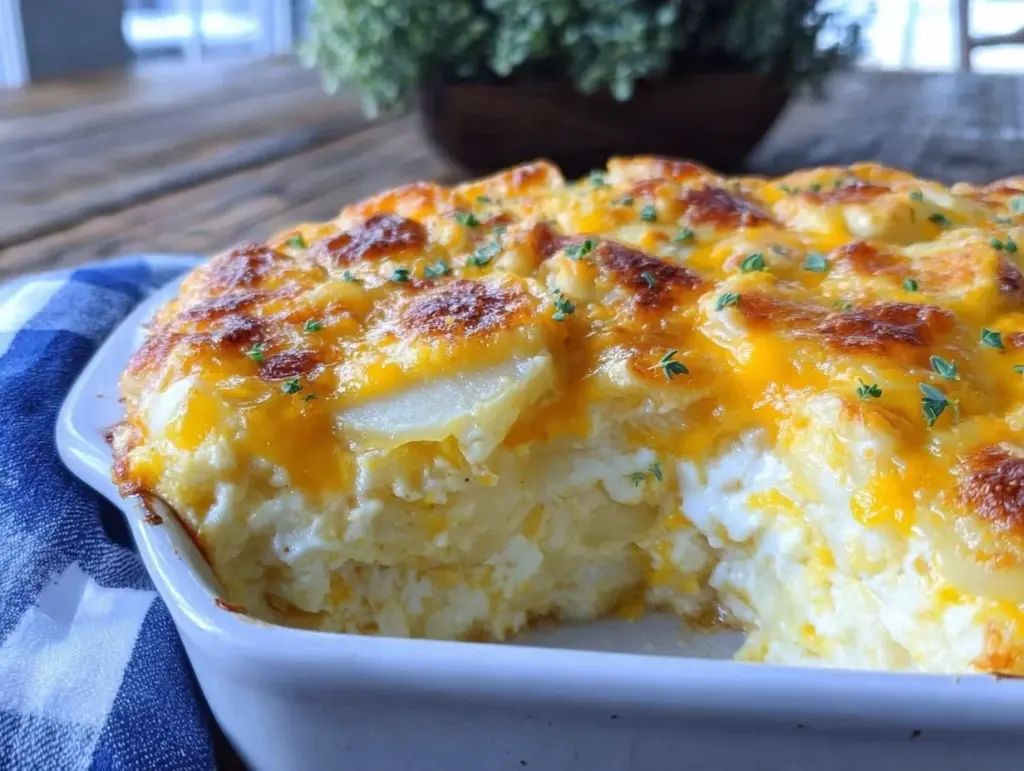 old fashioned scalloped potatoes - featured image