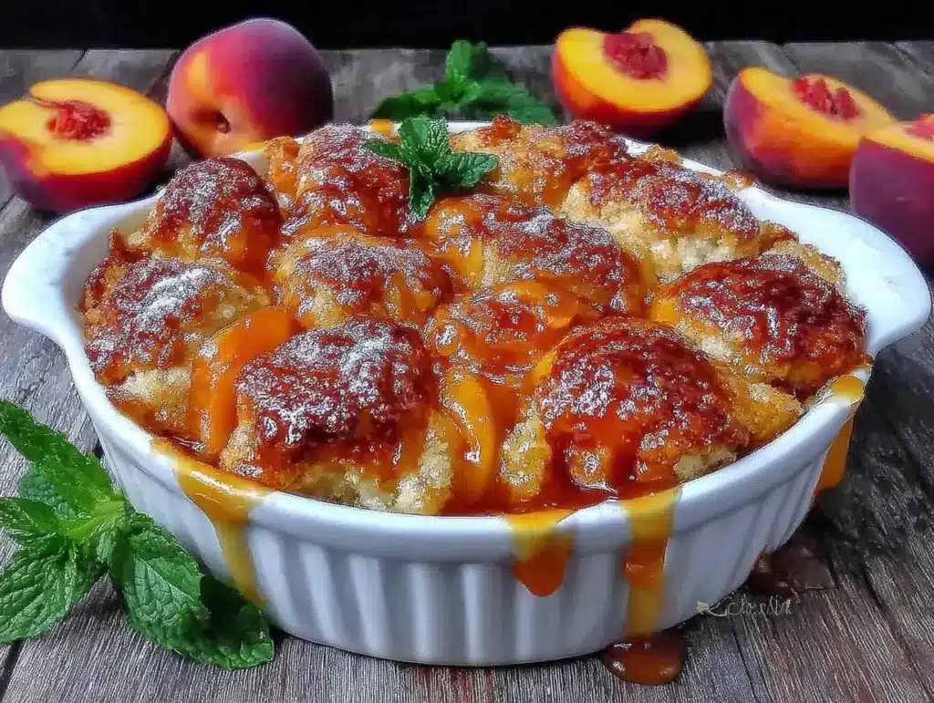 peach cobbler southern style recipe - featured image