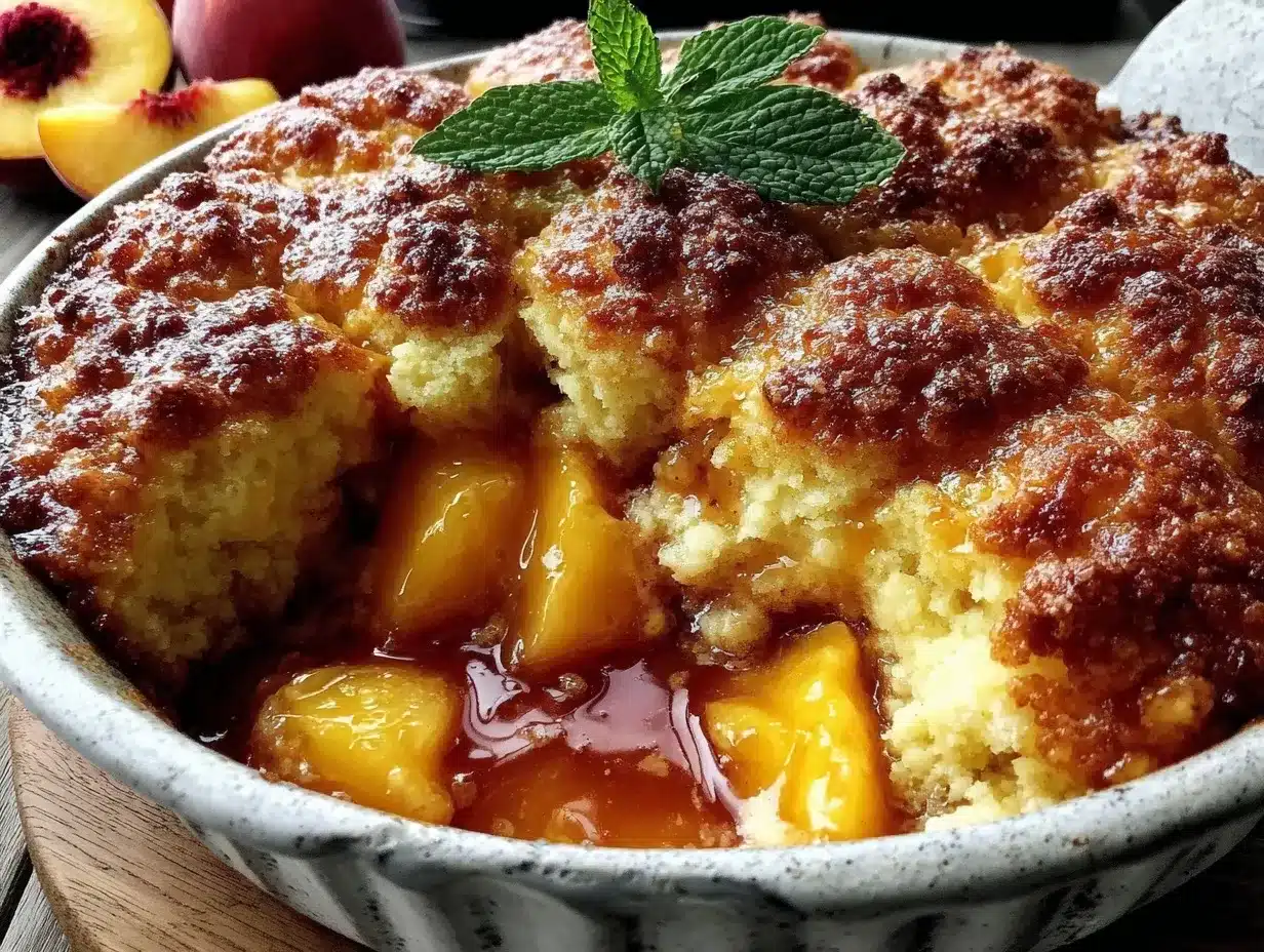 peach cobbler southern style recipe preparation steps