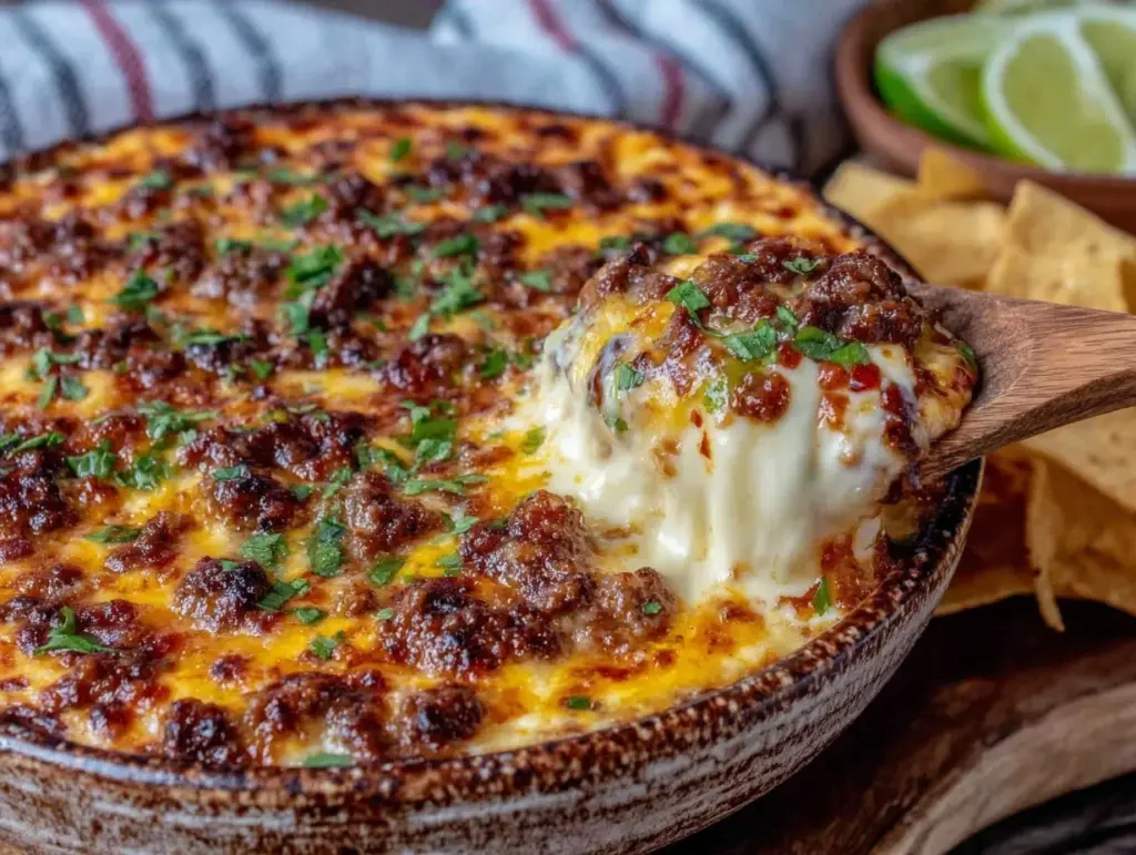 pellet grill smoked queso dip - featured image