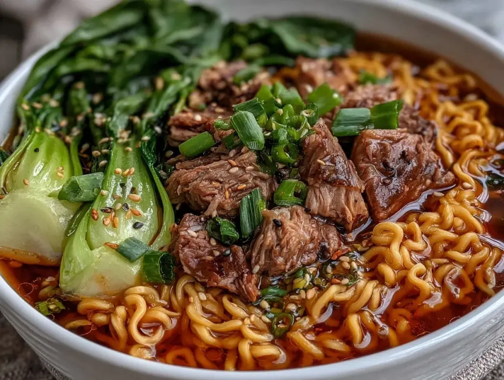 quick savory chicken ramen - featured image