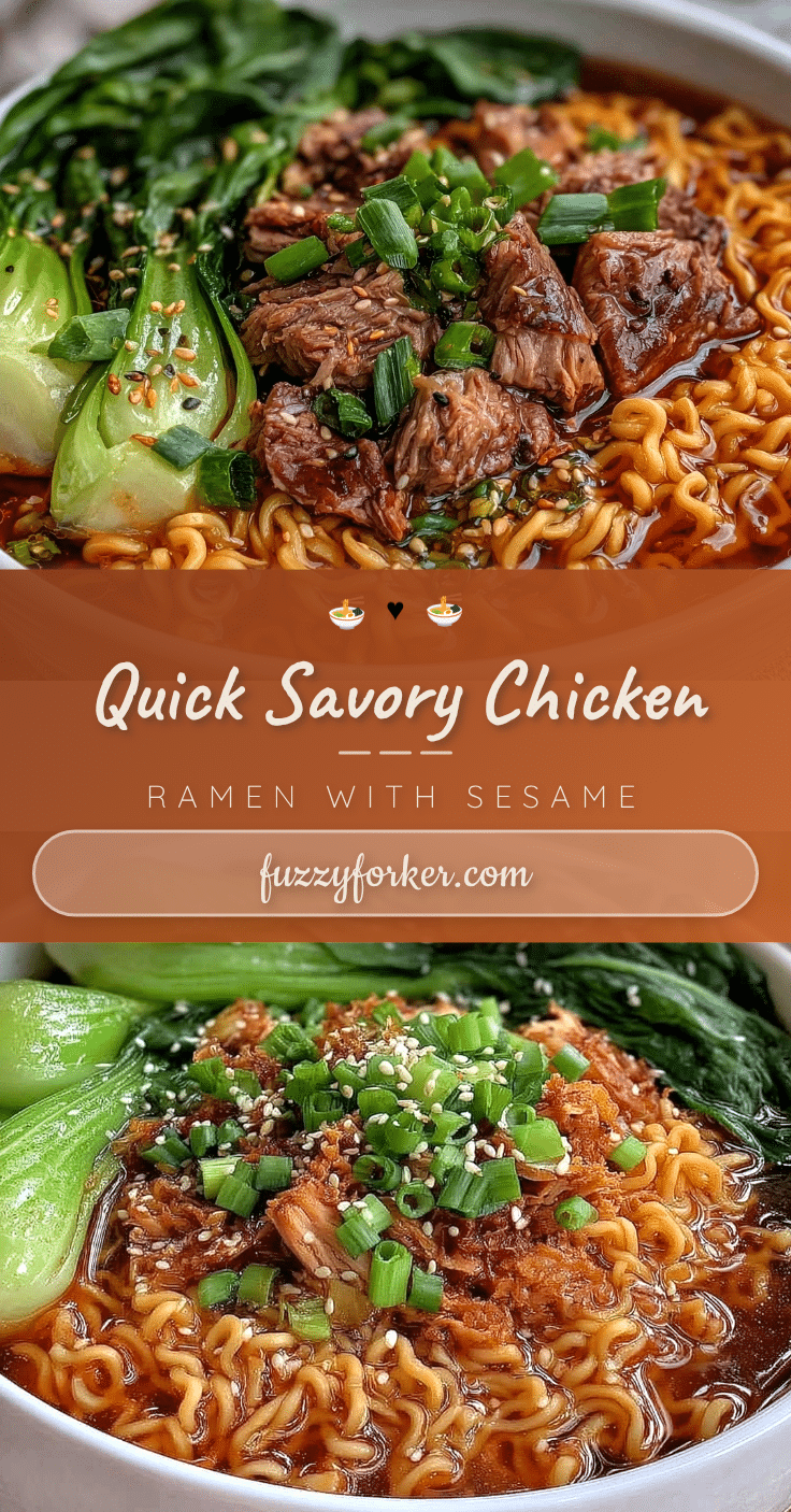 quick savory chicken ramen recipe