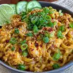quick spicy peanut noodles - featured image