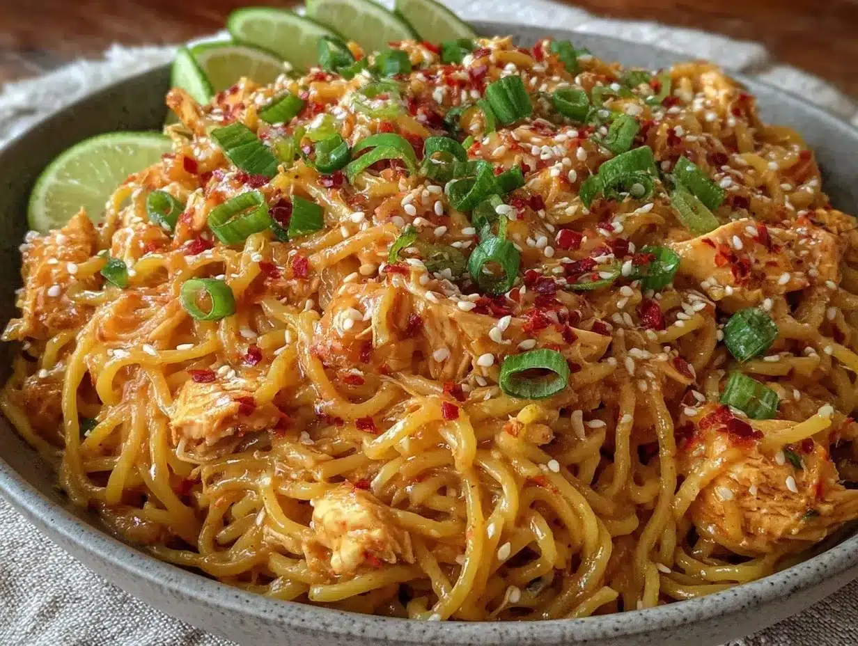 quick spicy peanut noodles preparation steps