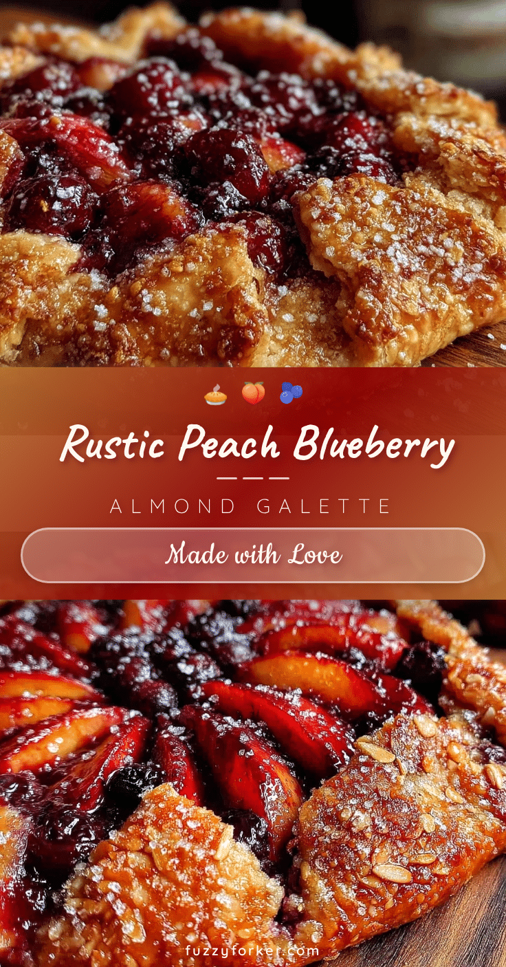 rustic peach and blueberry galette recipe