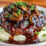 Salisbury steak with mushroom gravy - featured image