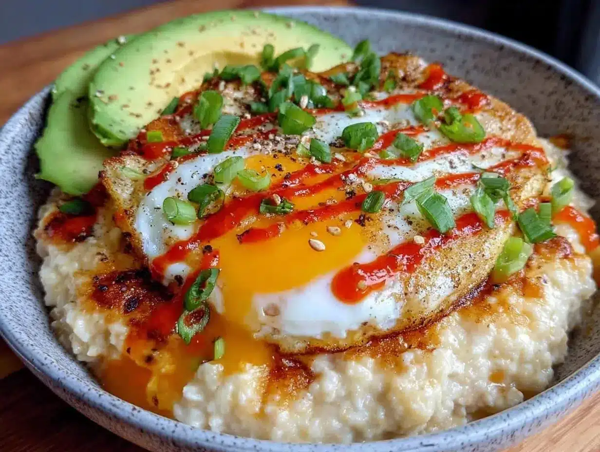 savory creamy oatmeal bowl preparation steps