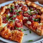 savory tomato goat cheese galette - featured image