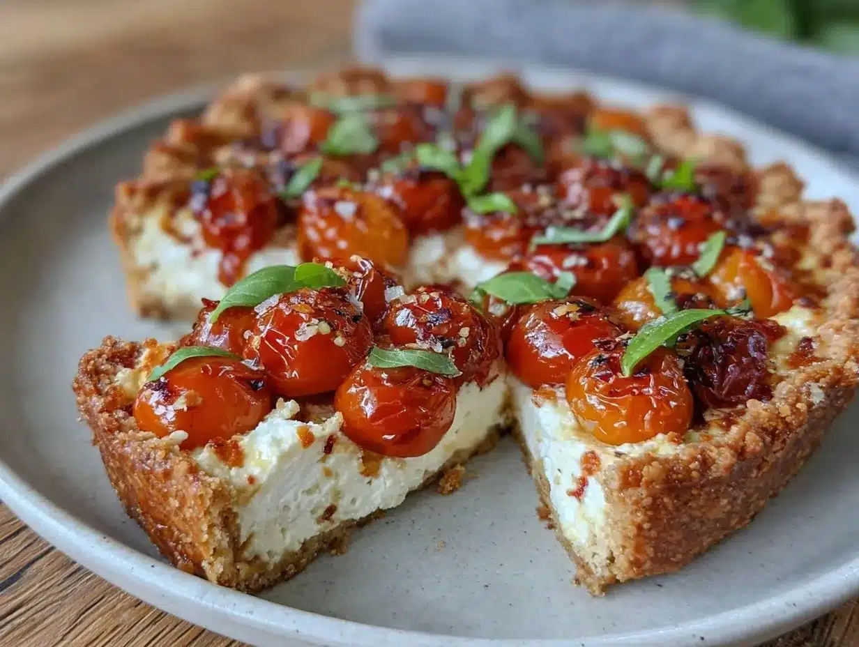savory tomato goat cheese galette preparation steps