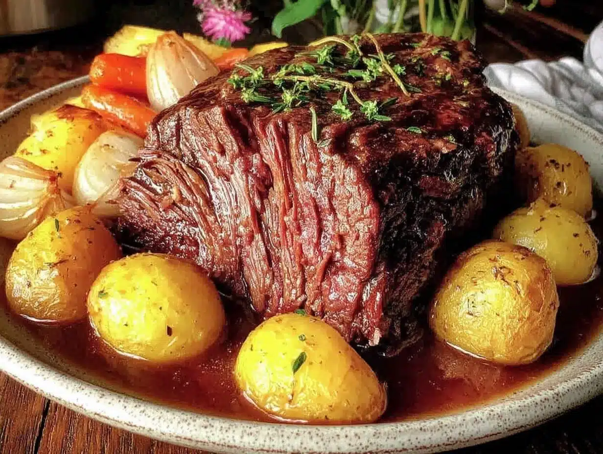 slow cooker pot roast recipe preparation steps