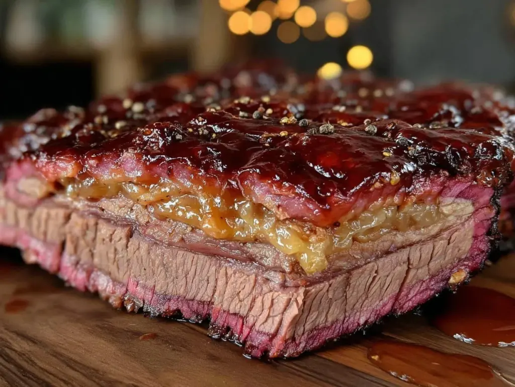 slow smoked brisket recipe - featured image