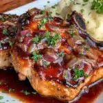 smothered pork chops recipe - featured image