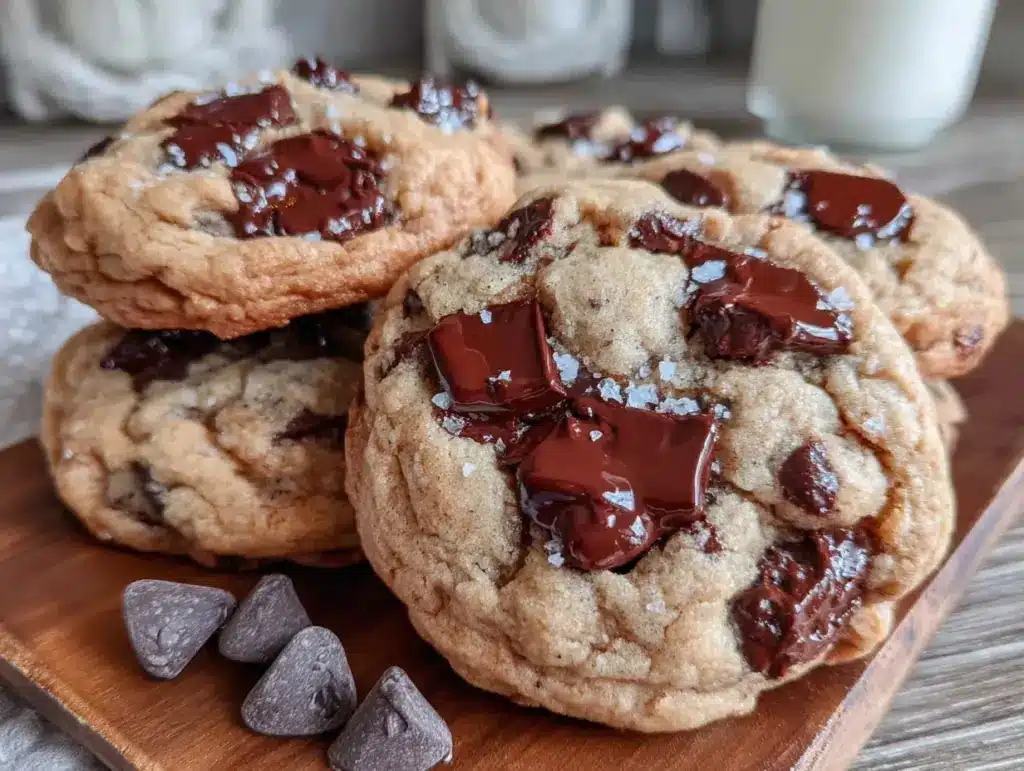 soft chewy classic chocolate chip cookies recipe - featured image