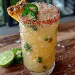 spicy jalapeño pineapple mocktail margarita - featured image