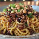 spicy szechuan dan dan noodle bowl - featured image