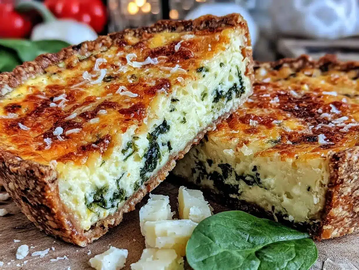 spinach and gruyere quiche preparation steps