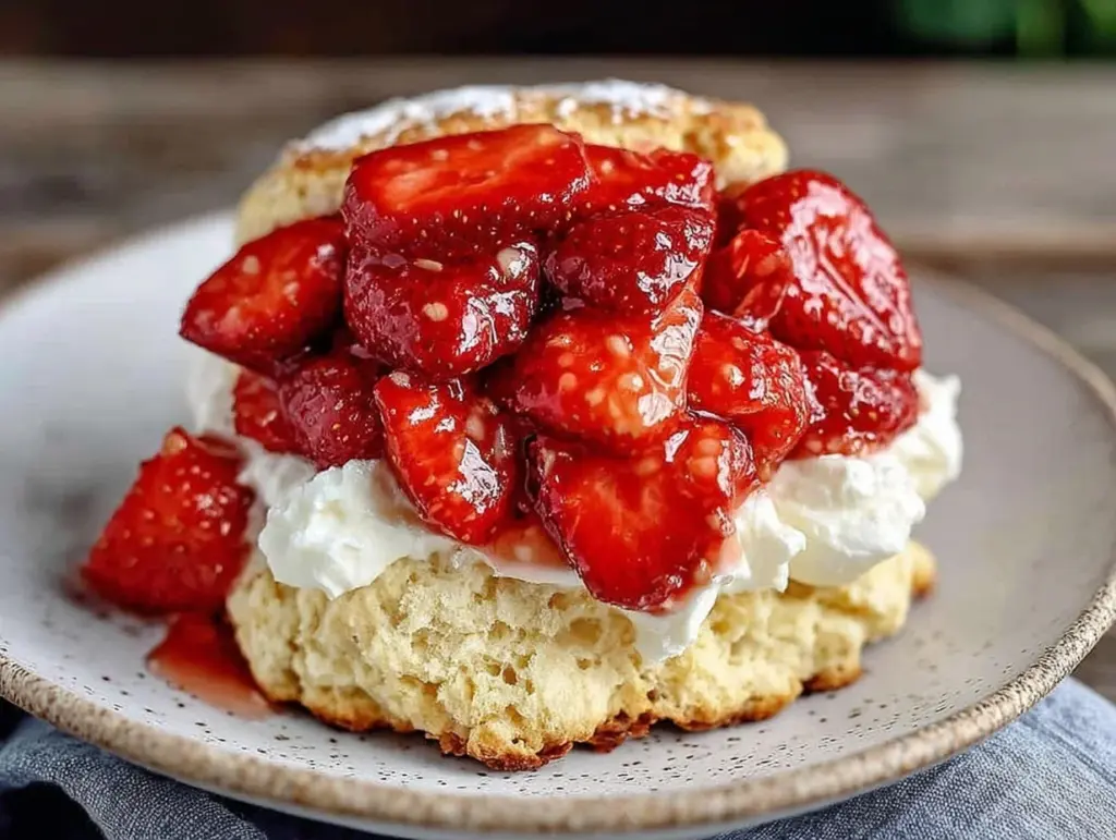 strawberry shortcake biscuit style - featured image