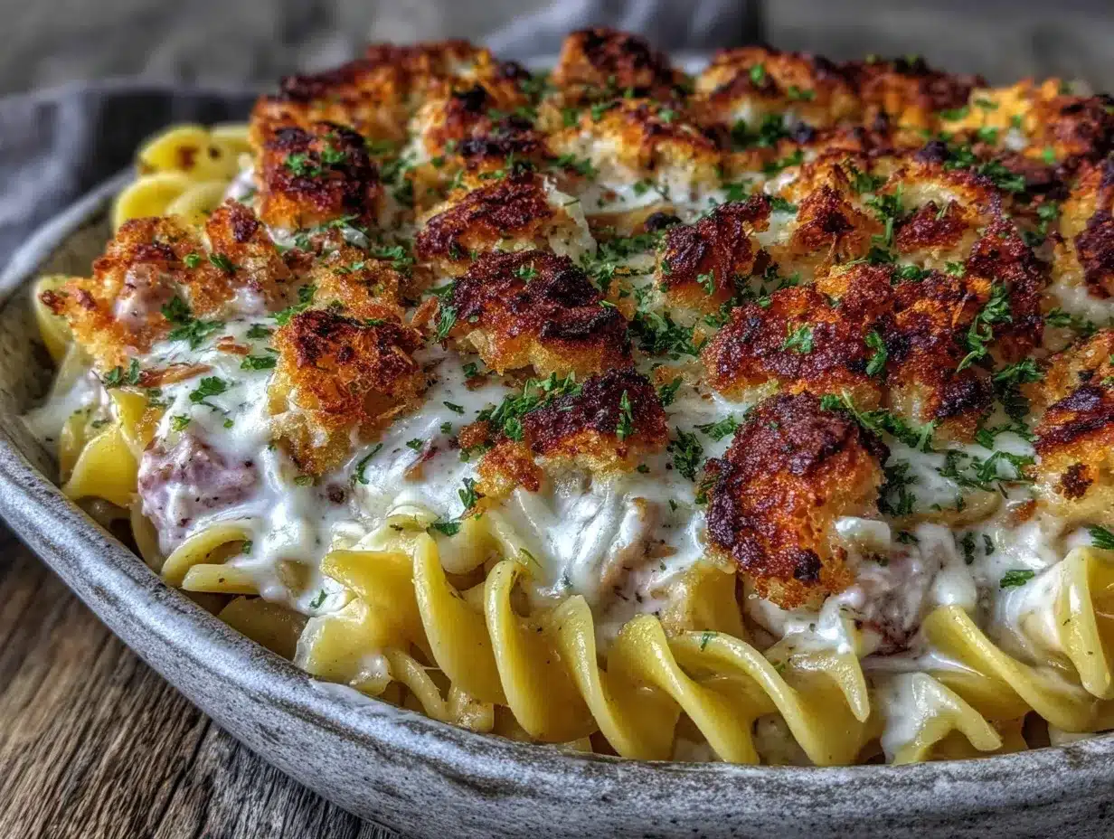 tuna noodle casserole preparation steps