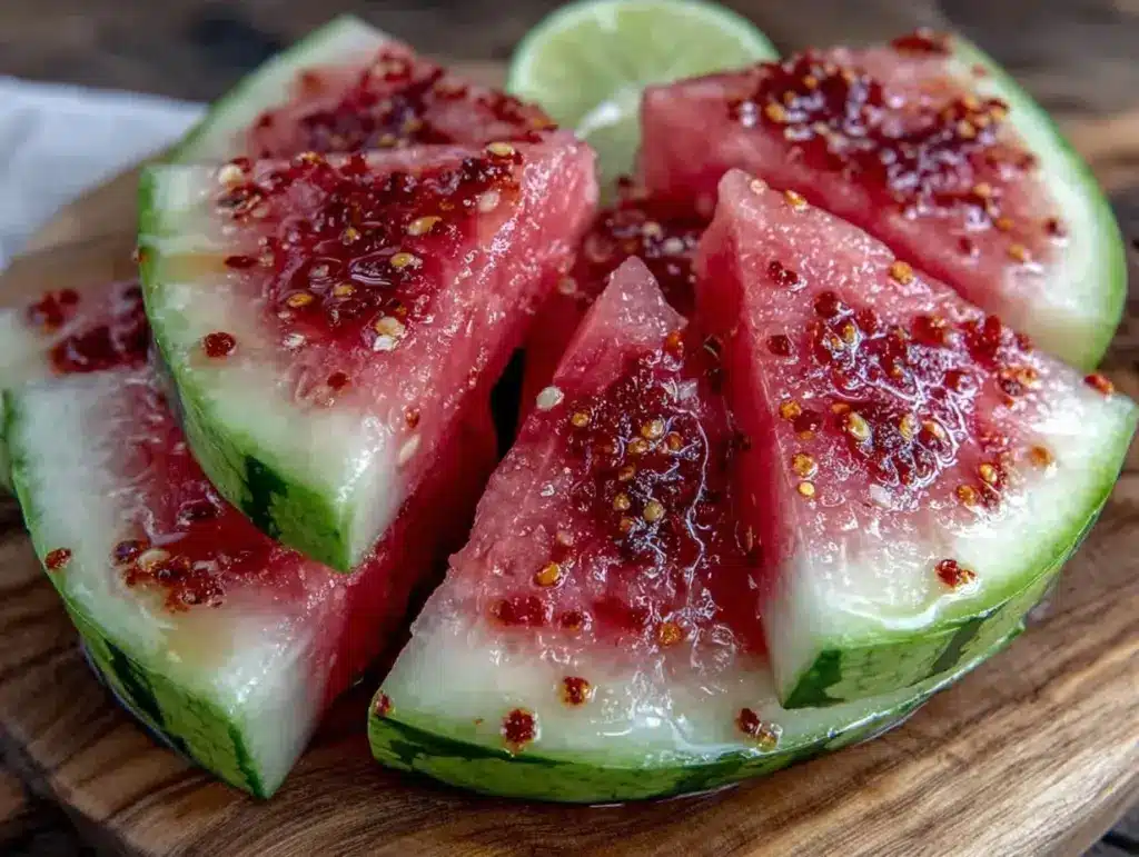 watermelon slices with tajin - featured image