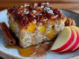 baked oatmeal with apple and cinnamon - featured image