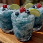 boozy blue raspberry slushies - featured image