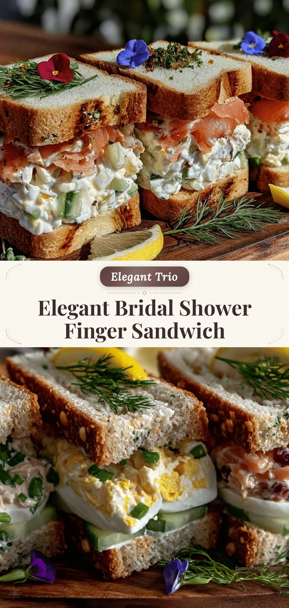 bridal shower finger sandwich platter recipe
