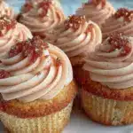 bridal shower rosé cupcakes - featured image