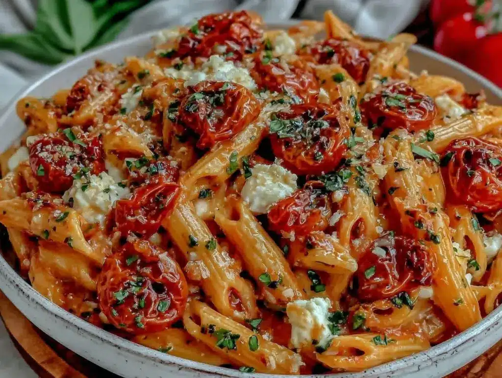 burst cherry tomato pasta - featured image