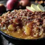 cast iron apple crisp - featured image