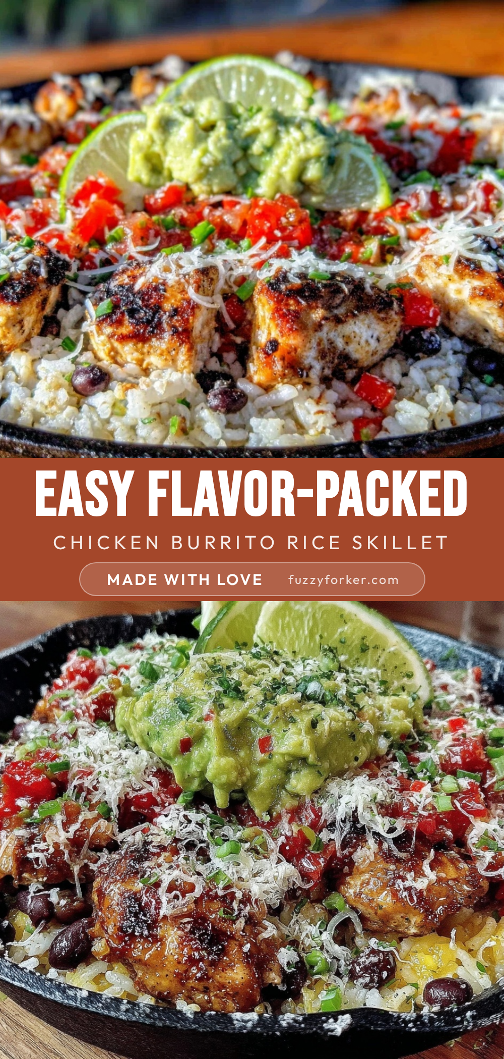 chicken burrito bowl rice skillet recipe