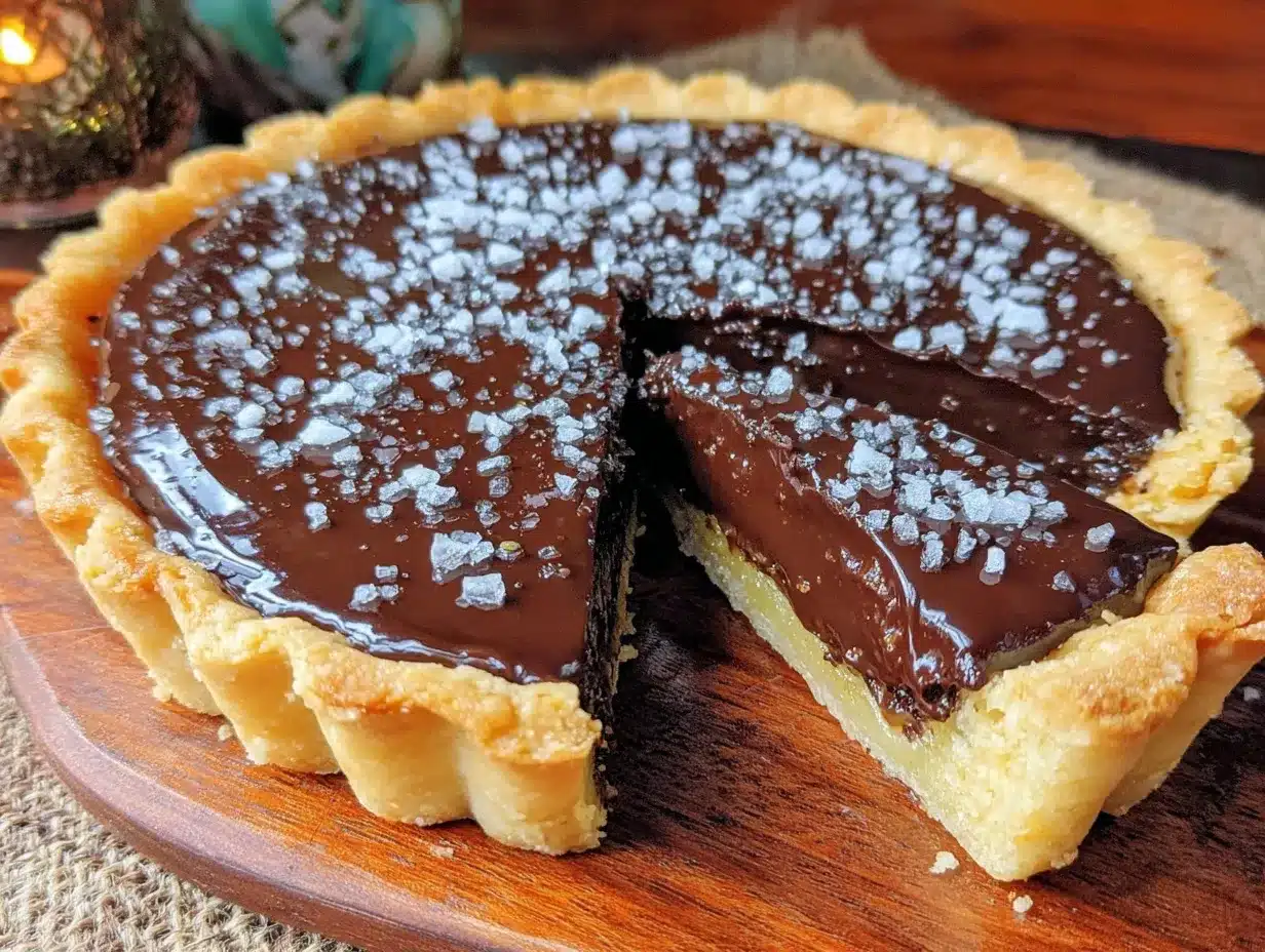 chocolate ganache tart preparation steps