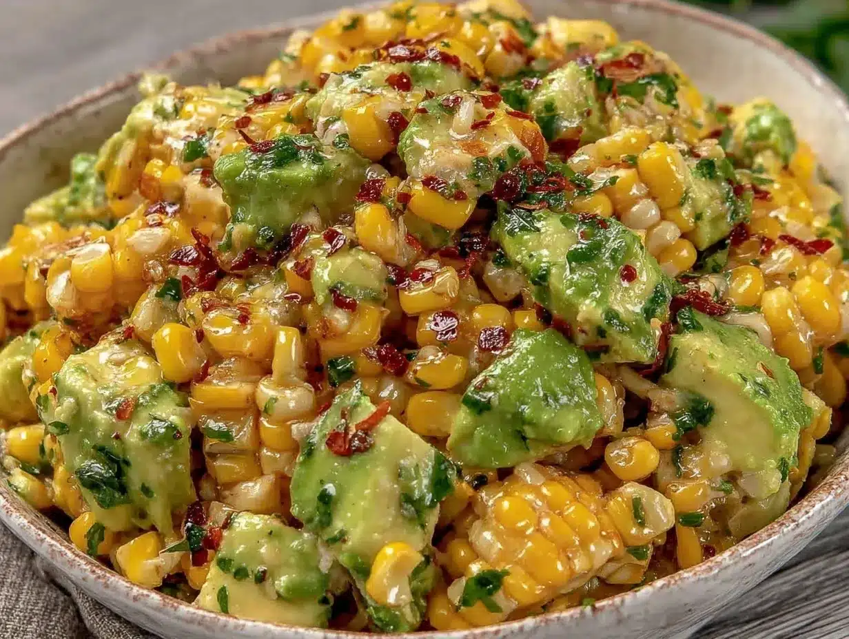 corn and avocado salad preparation steps