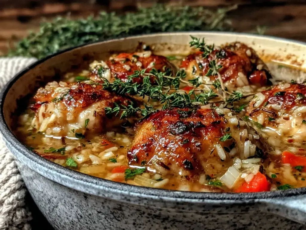 cozy chicken wild rice soup - featured image