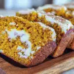 cozy pumpkin bread with cream cheese swirl - featured image