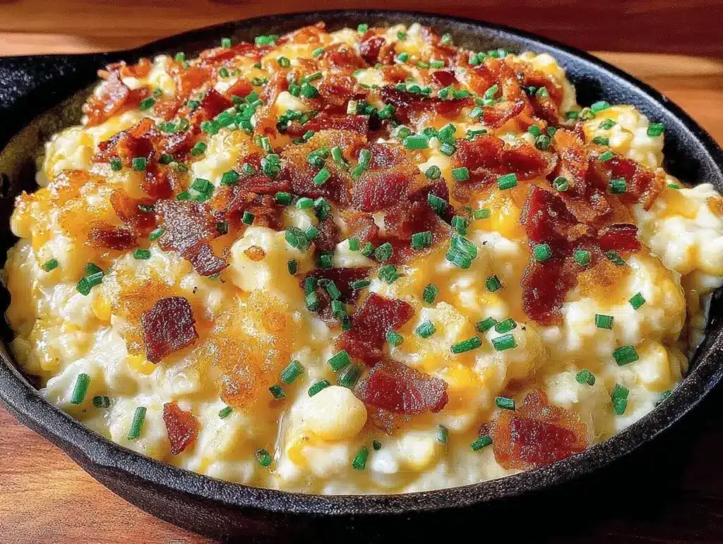 creamy cast iron skillet corn - featured image