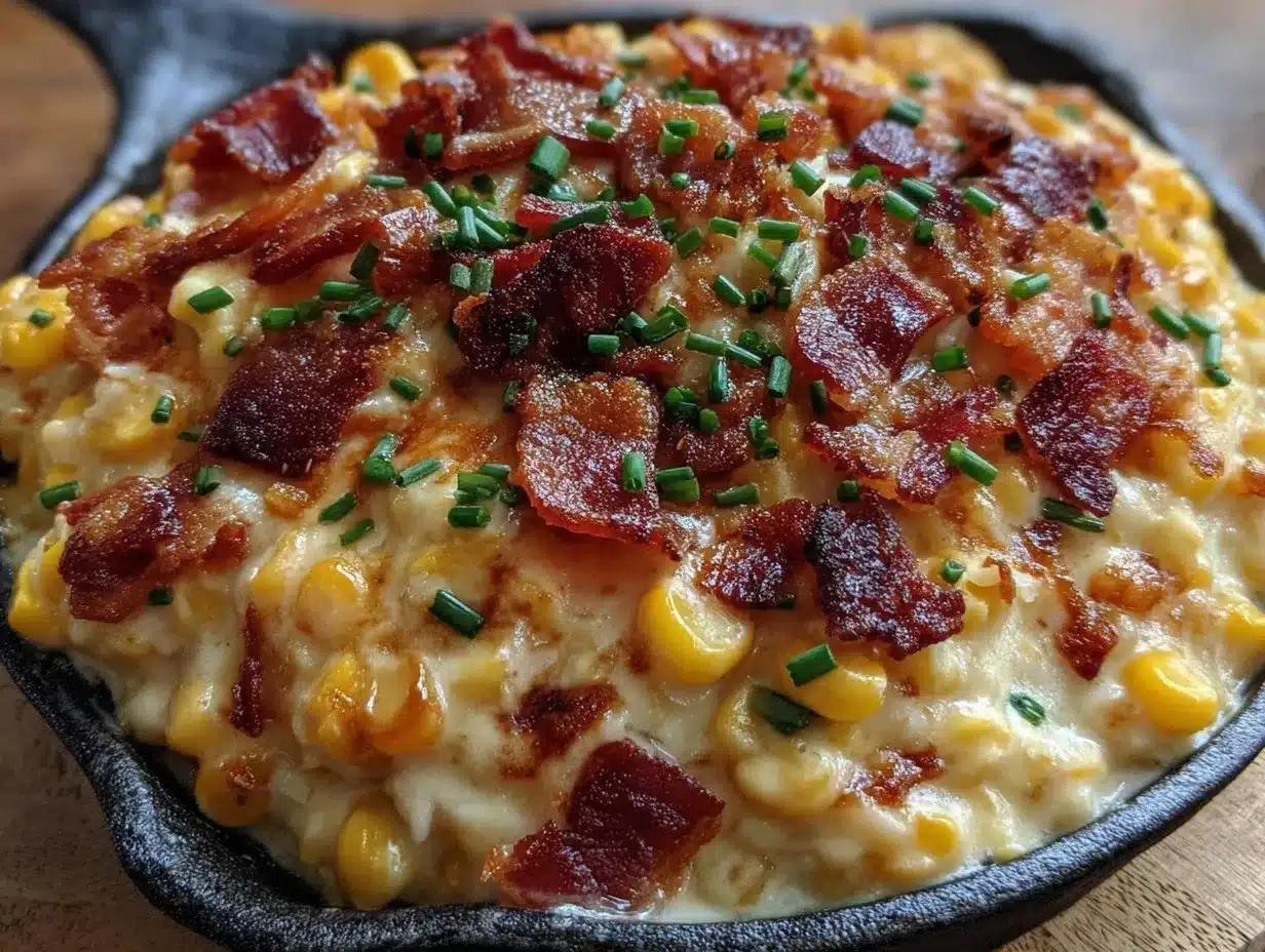 creamy cast iron skillet corn preparation steps