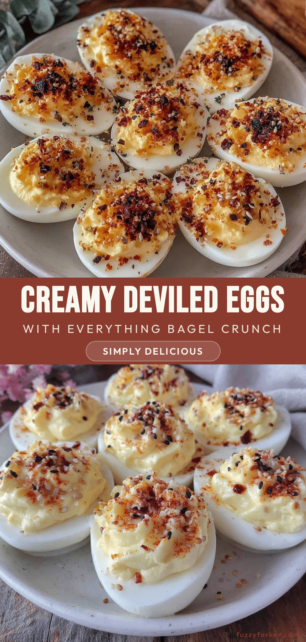 creamy deviled eggs with everything bagel seasoning recipe