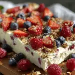 creamy frozen yogurt bark - featured image
