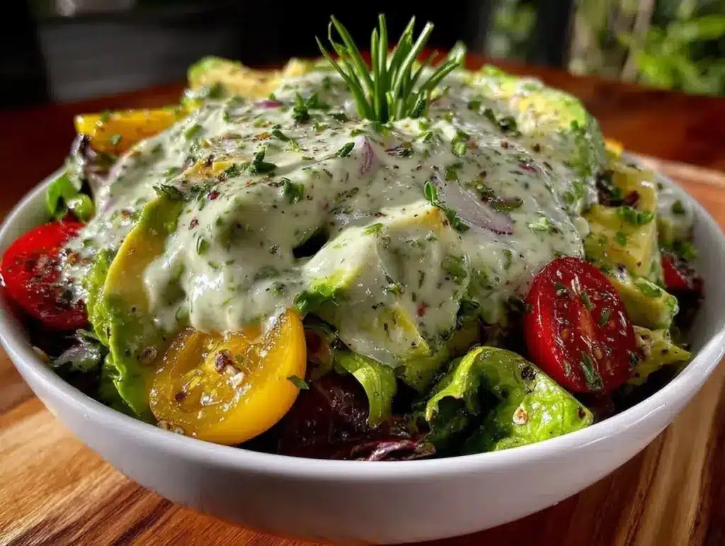 creamy green goddess dressing - featured image