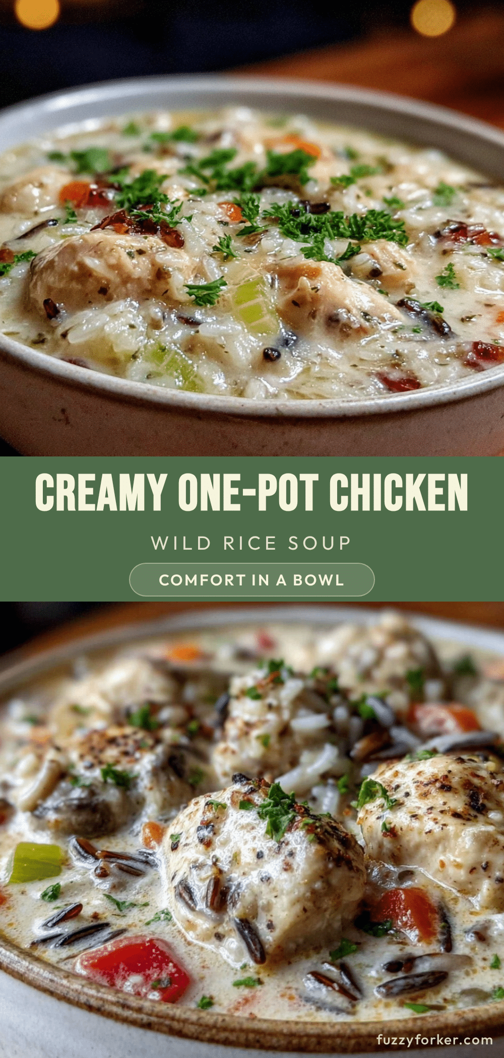 creamy one-pot chicken and wild rice soup recipe