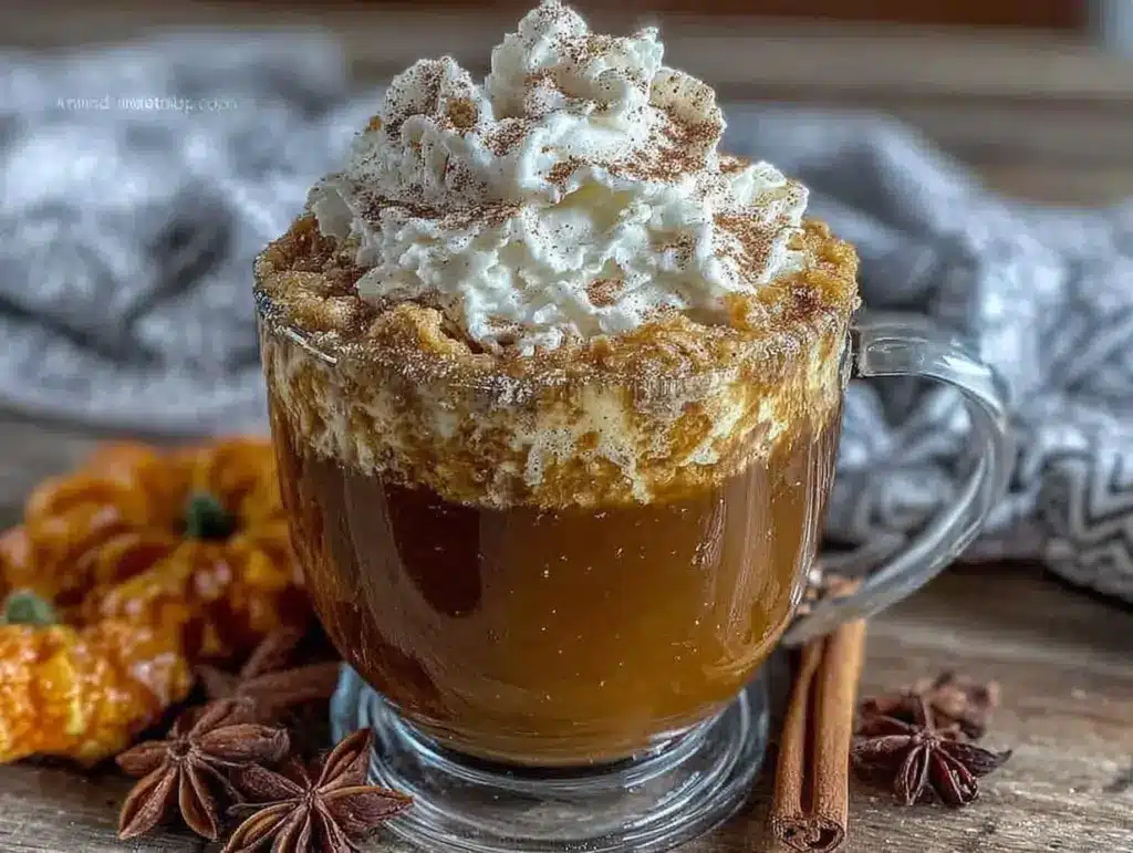 creamy pumpkin spice latte recipe - featured image
