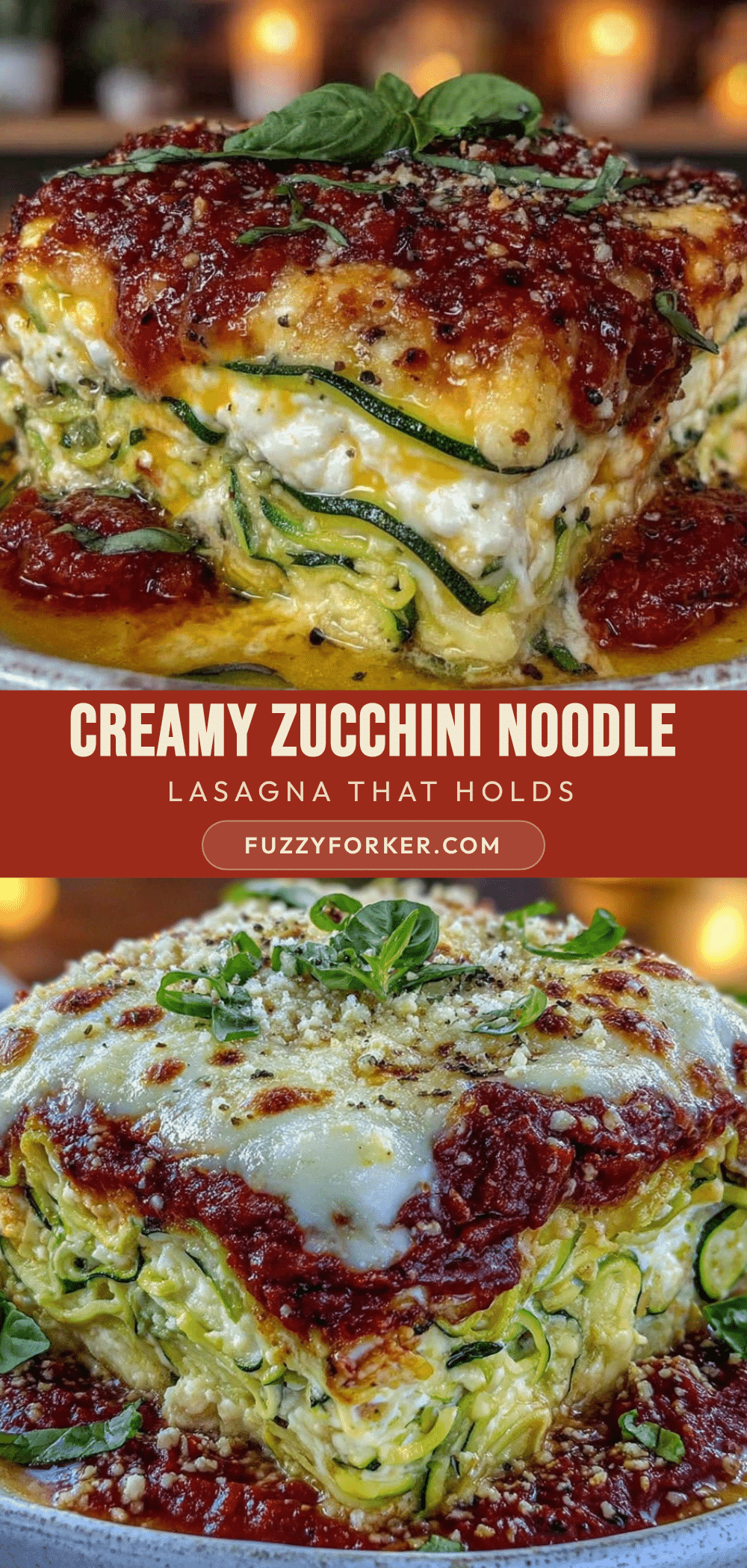 creamy zucchini noodle lasagna recipe