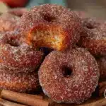 crispy baked apple cider donuts - featured image