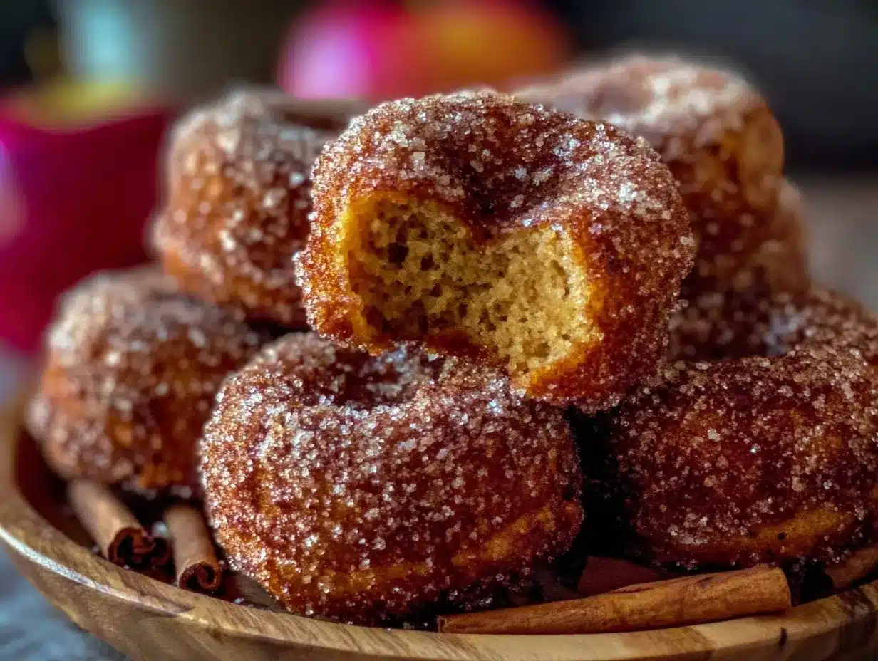 crispy baked apple cider donuts preparation steps