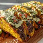 crispy baked black bean tacos - featured image