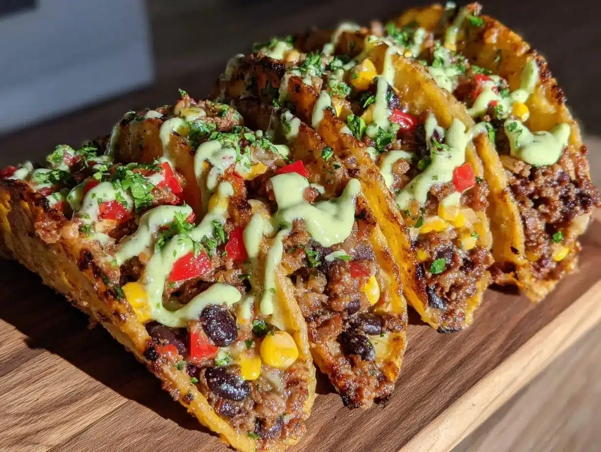 crispy baked black bean tacos preparation steps