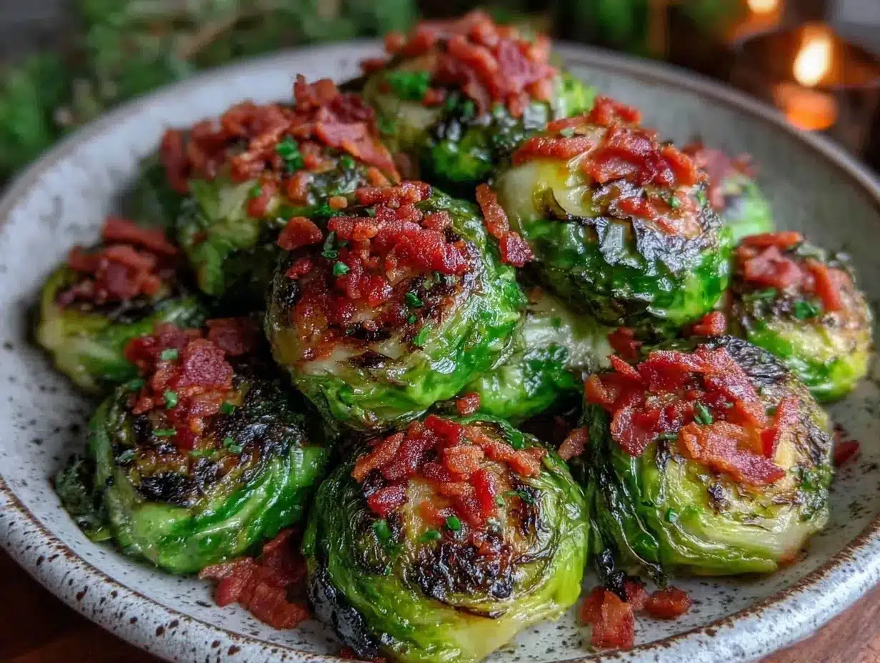 crispy balsamic roasted brussels sprouts preparation steps