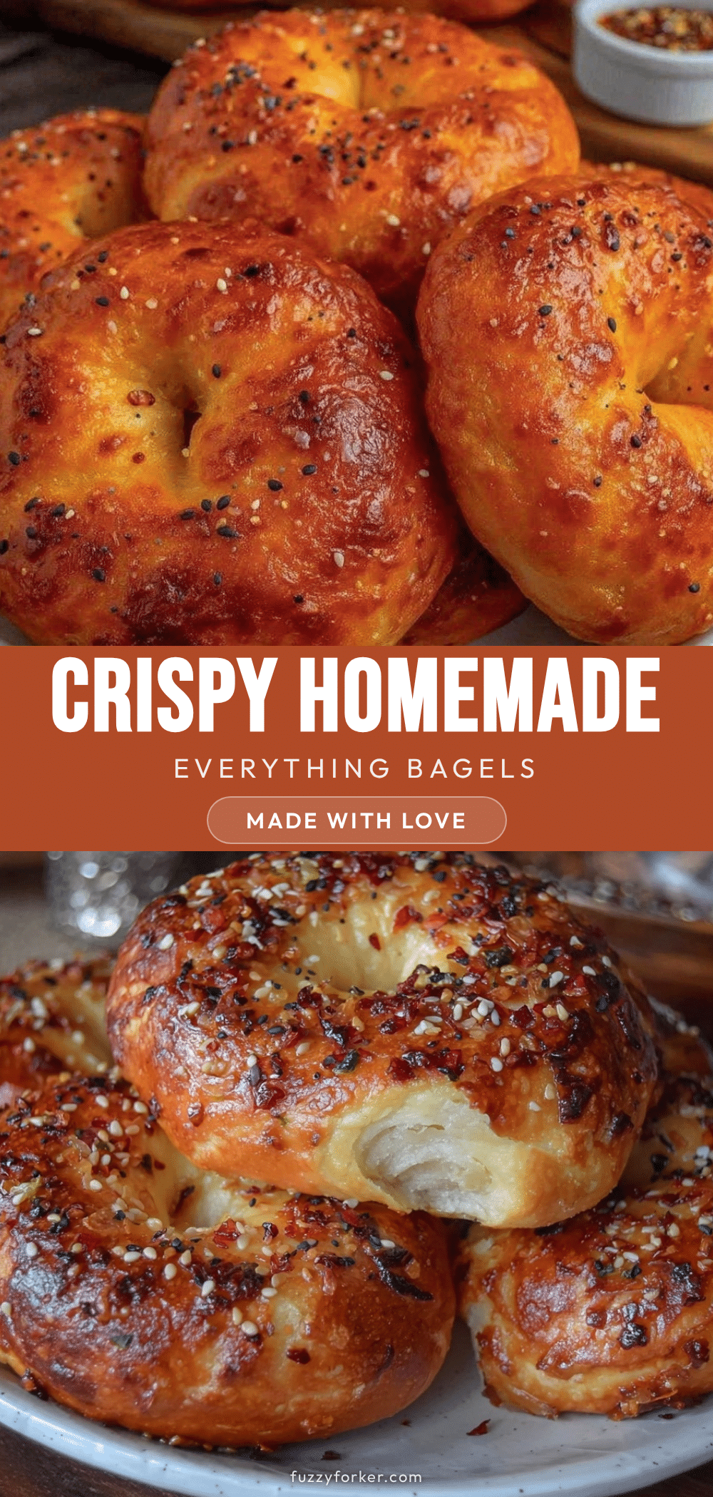 crispy homemade everything bagels recipe